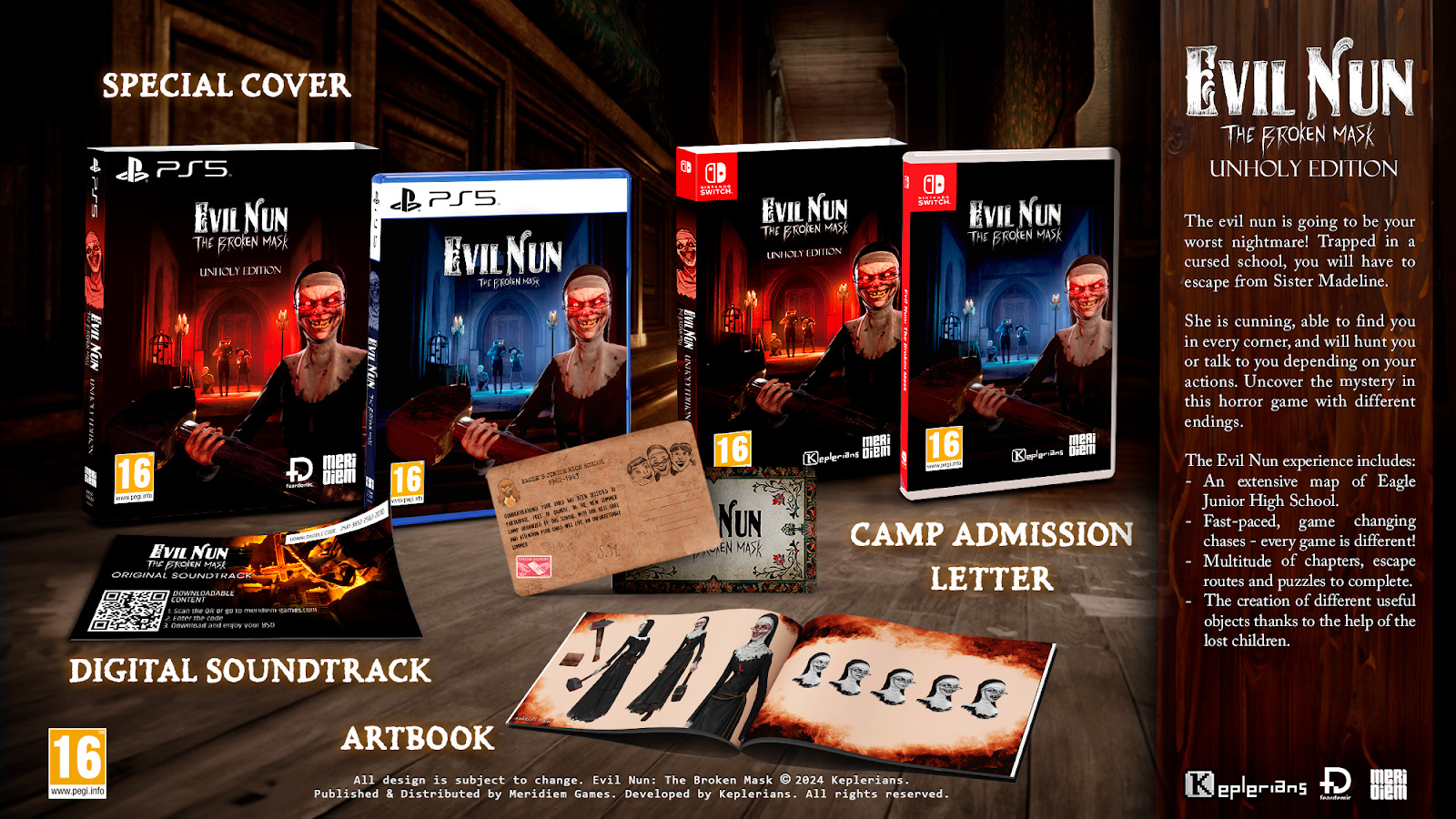 Evil Nun: The Broken Mask Chega ao PlayStation 5 e Nintendo Switch