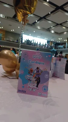 Cardápio do evento