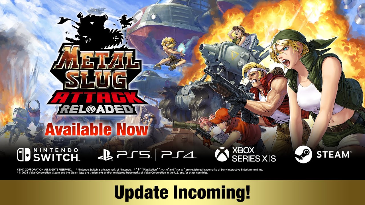 METAL SLUG ATTACK RELOADED Recebe Atualização Gratuita com Novos Conteúdos