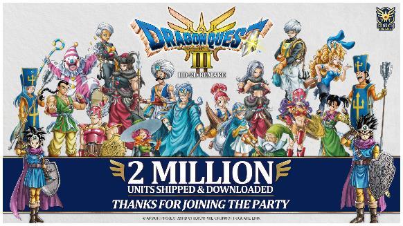 Sucesso de Vendas: DRAGON QUEST III HD-2D Remake Vende Mais de 2 Milhões de Unidades