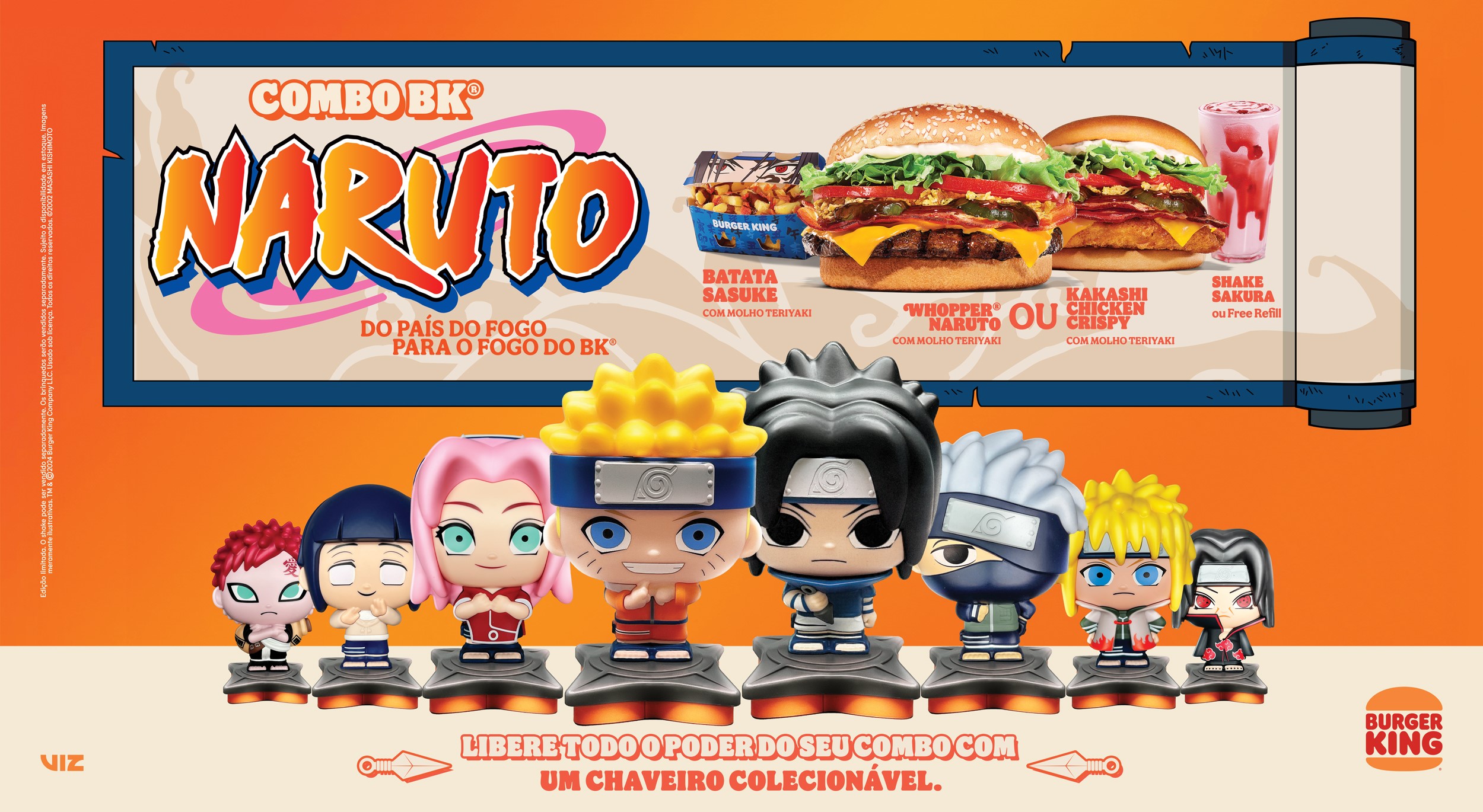 Combo Naruto Chega ao Burger King: Novidades no Cardápio e Brinquedos Exclusivos!