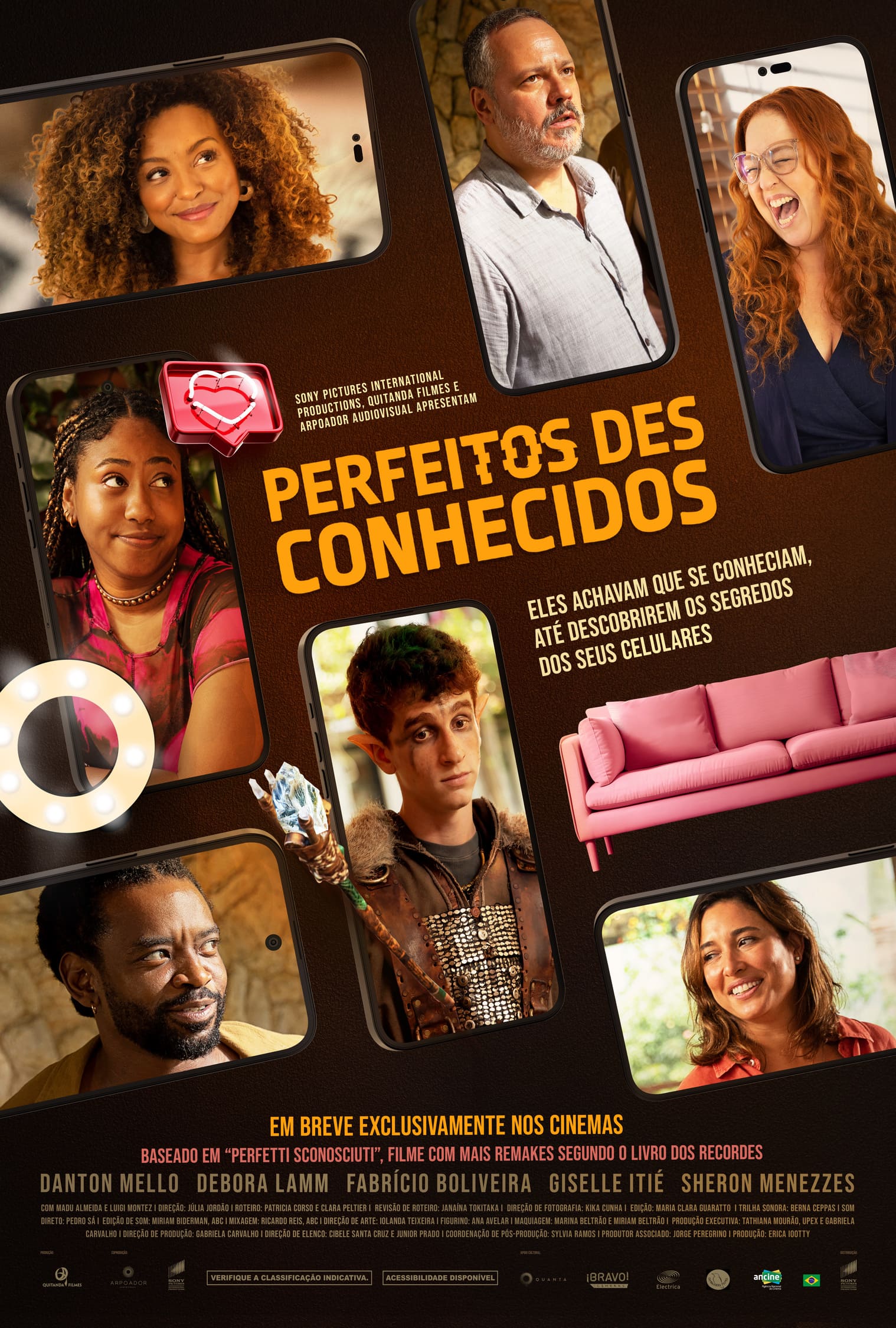 "Perfeitos Desconhecidos": A Comédia Brasileira que Revela Segredos em Trailer e Pôster Inéditos