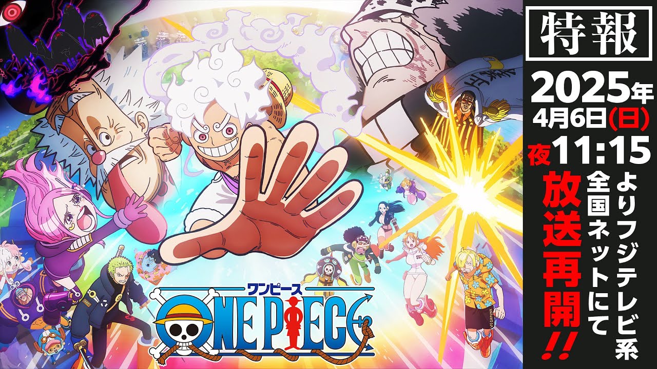 Anime “One Piece” Retorna com Novos Episódios em 6 de Abril de 2025