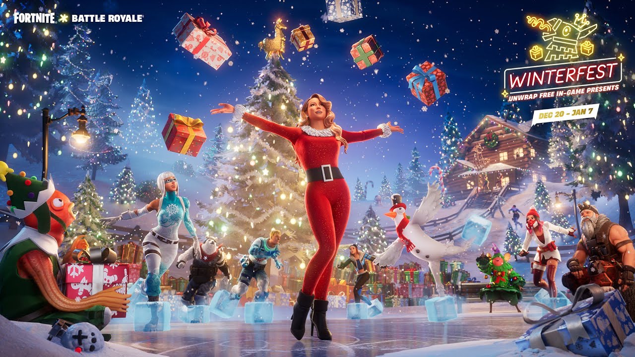 Festival Invernal de Fortnite 2024 é Inaugurado com Mariah Carey e Música Natalina
