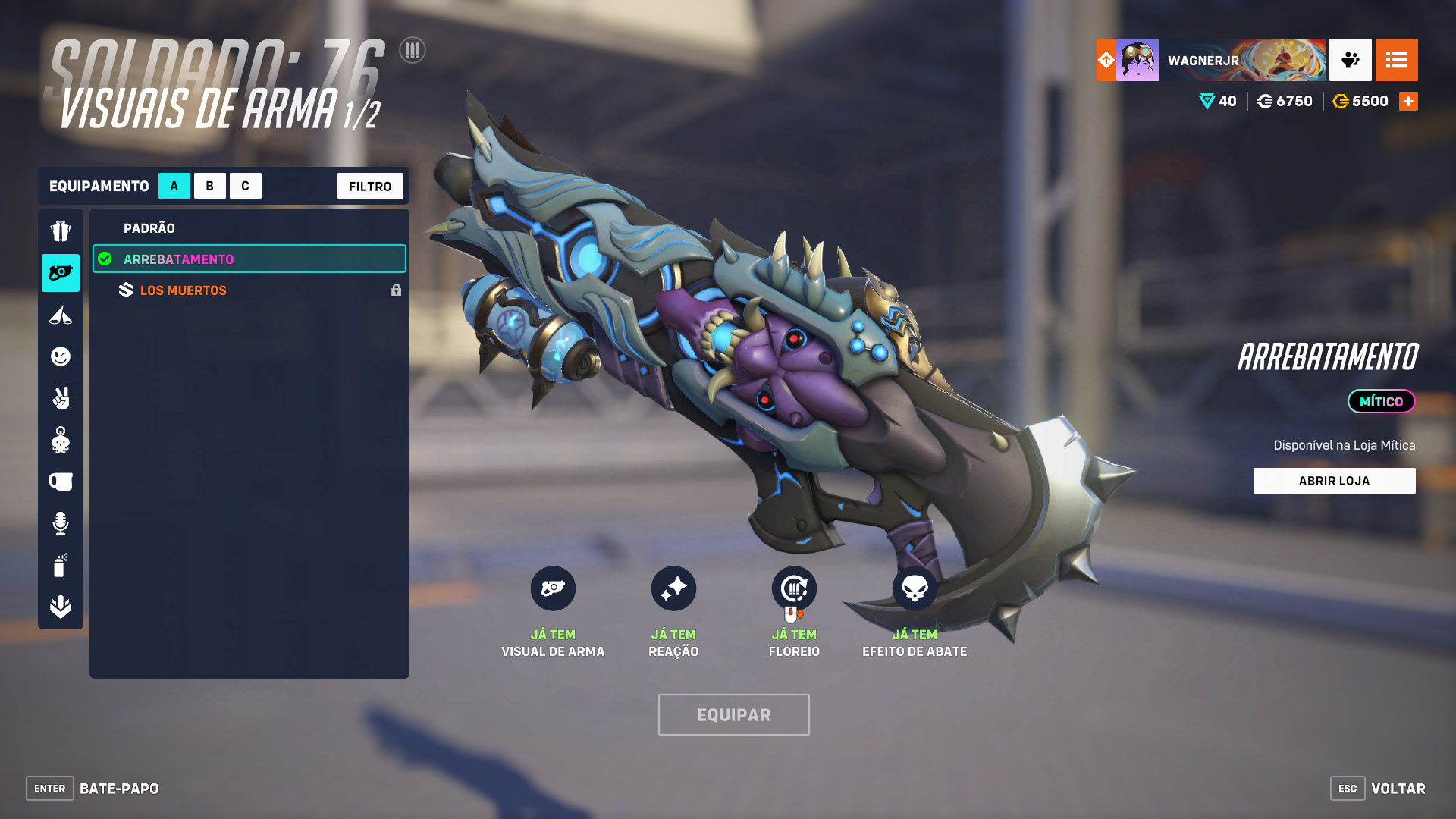 Arrebatamento: A Nova Arma Mítica do Soldado 76 em Overwatch 2