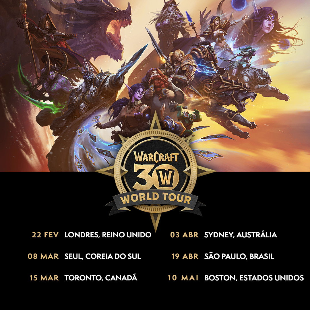 Prepare-se para a Horda (ou Aliança!): Warcraft Celebra 30 Anos com Eventos Globais Imperdíveis!