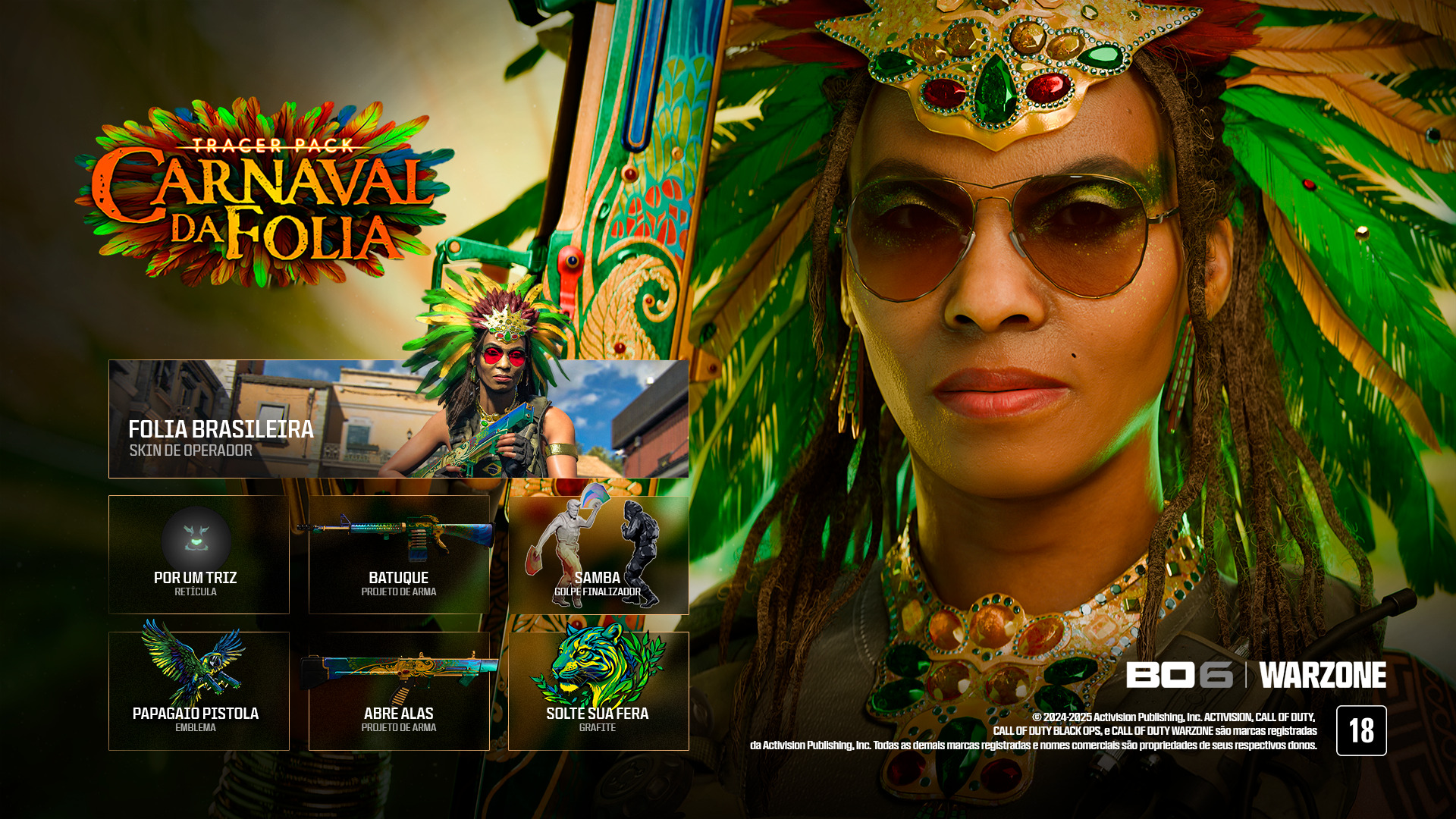 Carnaval da Folia: Novo Pacote de Call of Duty para Black Ops 6 e Warzone!