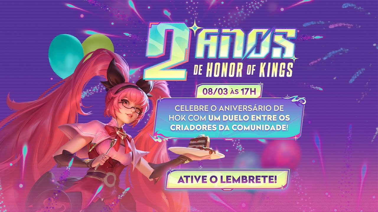 Honor of Kings Celebra 2 Anos no Brasil com Live Especial e Premiação Rei do HoK