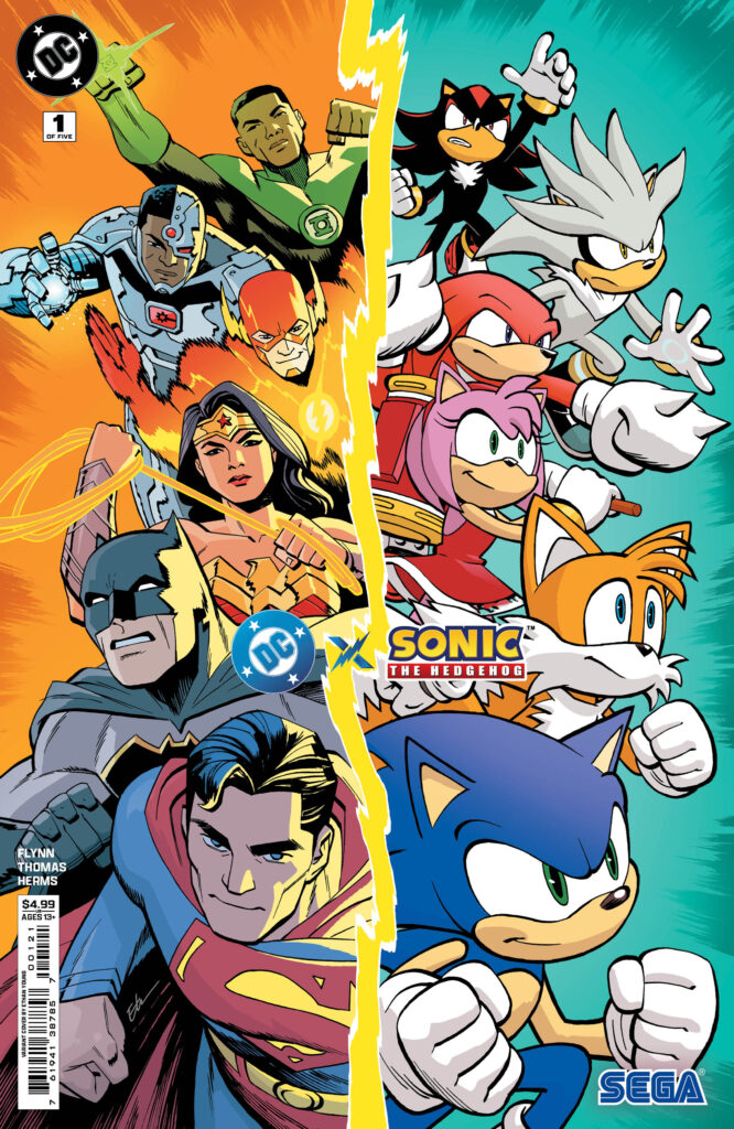 DC e SEGA Unem Liga da Justiça e Sonic em Nova Série de Quadrinhos