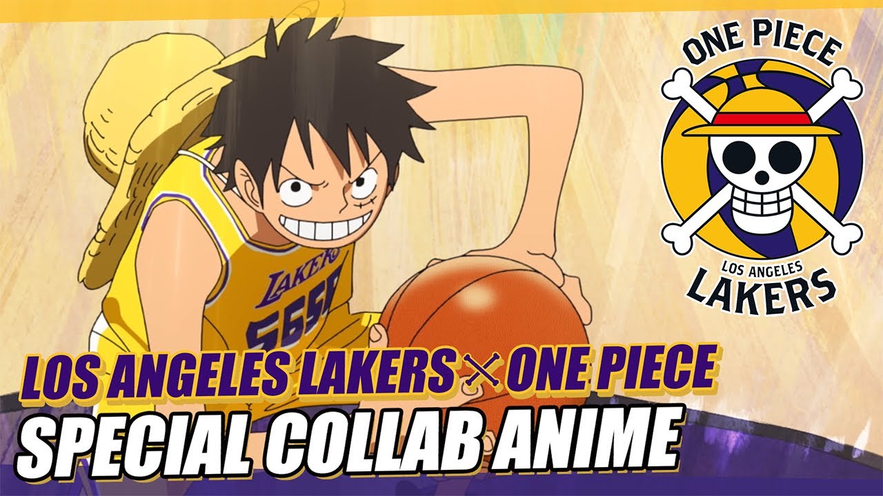 Luffy enfrenta a Marinha nas quadras em de basquete e, collab de One Piece e Lakers