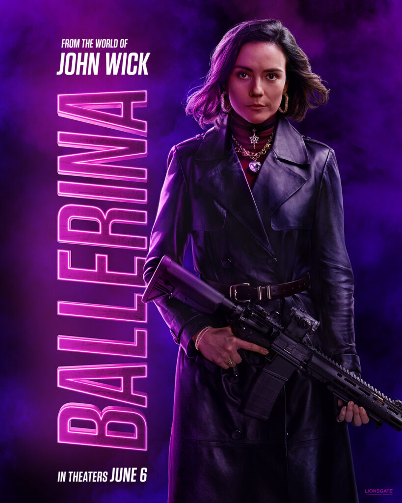 Bailarina: Novos Cartazes Destacam Ana de Armas, Keanu Reeves e Elenco