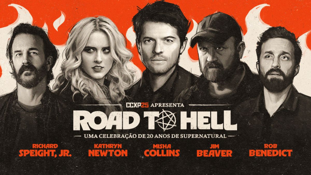 Arte promocional da celebração Road To Hell, que acontece na CCXP25 | Crédito: Divulgação/ Criação CCXP