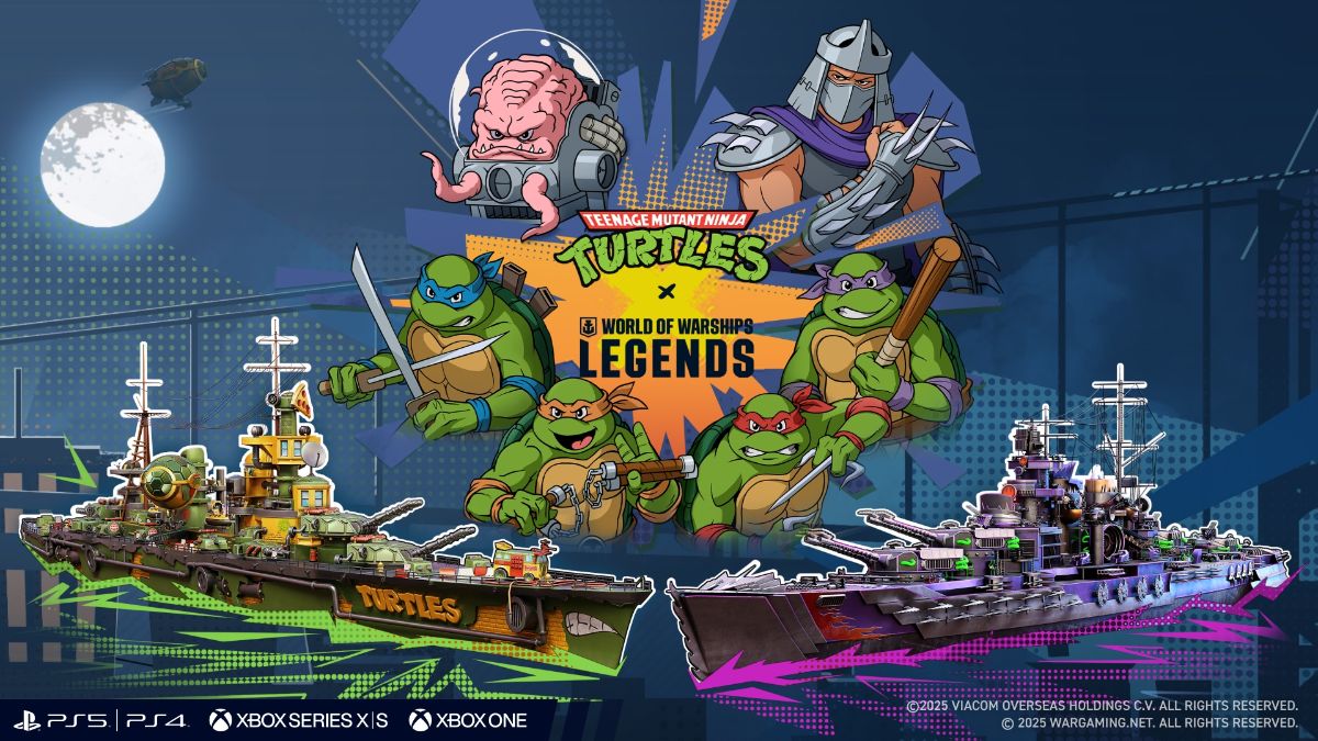 Tartarugas Ninja e Novos Distintivos Agitam World of Warships em Atualização de Abril
