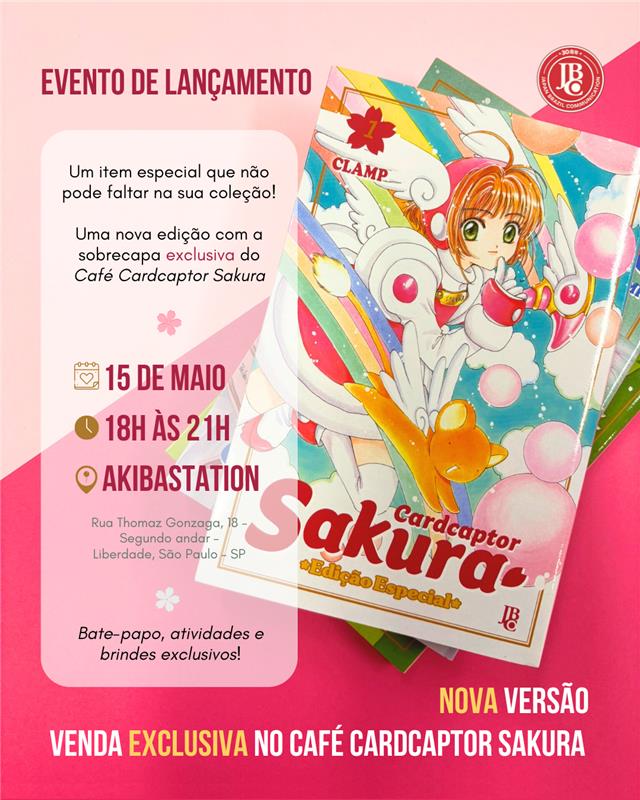 Edição Especial Limitada de Cardcaptor Sakura é anunciada pela JBC para o Café Temático