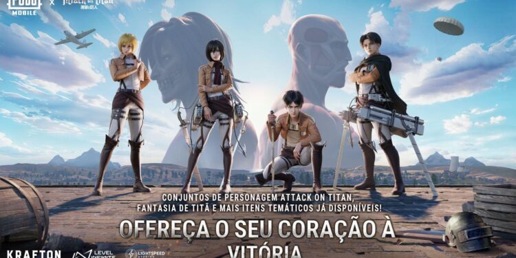 PUBG MOBILE recebe nova atualização de Attack on Titan – transforme-se em Titã e entre na batalha!