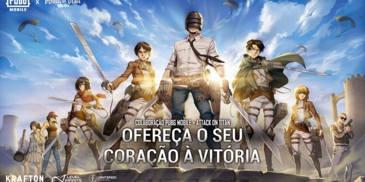 PUBG MOBILE x Attack on Titan: Transforme-se em Titã e domine os céus na atualização 3.8