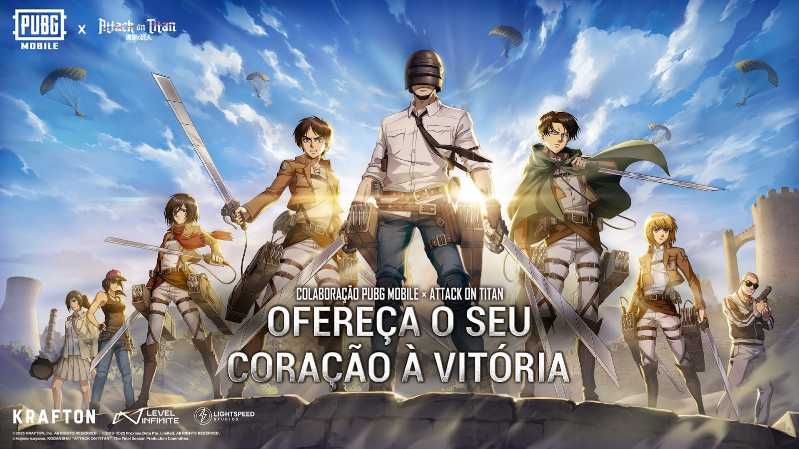 PUBG MOBILE Atualização 3.8: Crossover com Attack on Titan e Novidades Steampunk!
