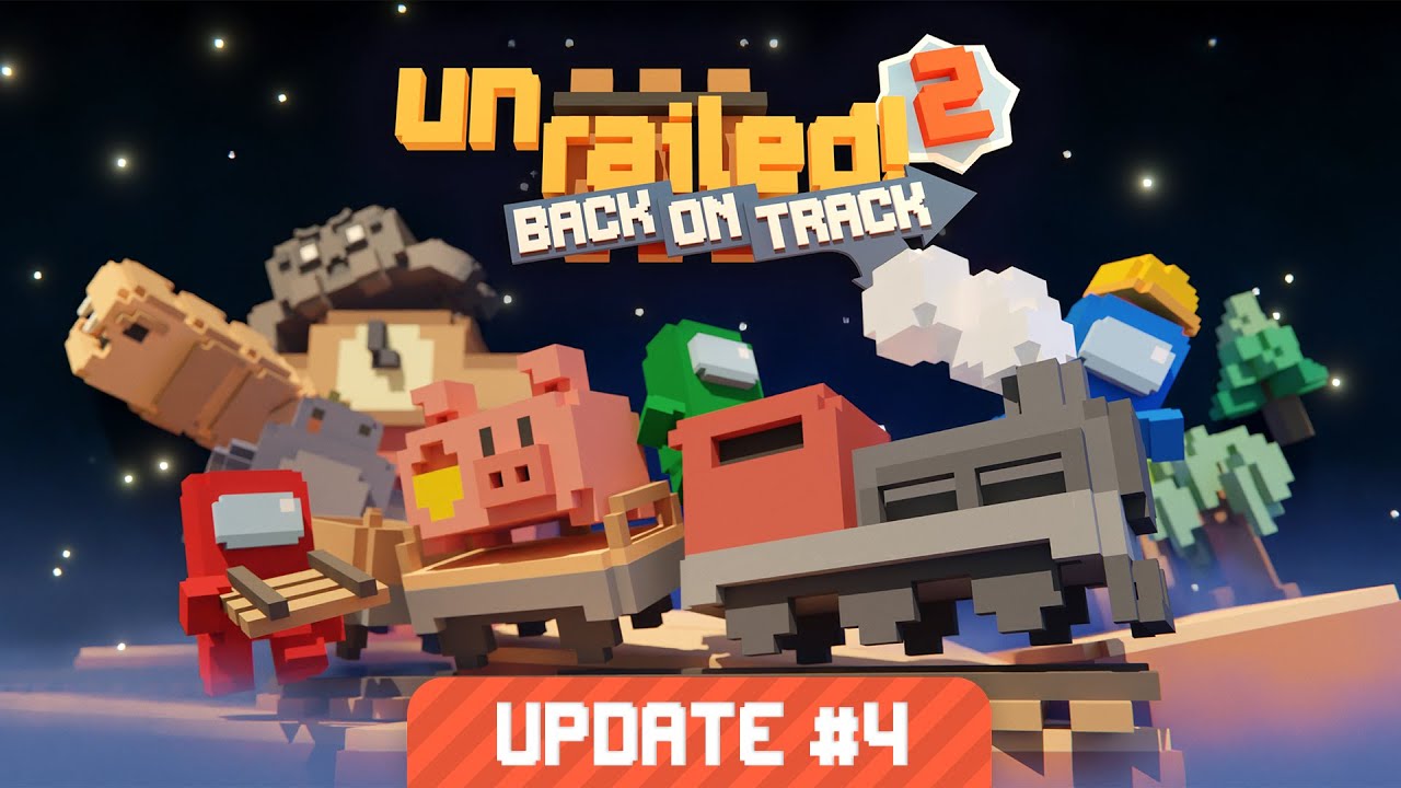 Unrailed 2: Back on Track – Tripulantes de Among Us e Novo Bioma Chegam ao Jogo!