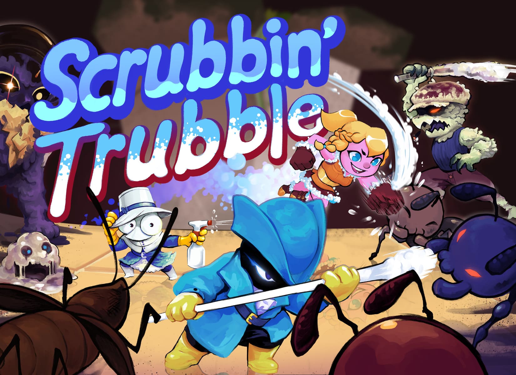 Scrubbin’ Trubble: Um Roguelike de Limpeza é Anunciado!
