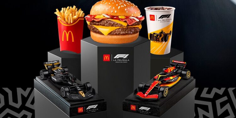 Méqui nas pistas! McDonald’s lança coleção inspirada em “F1” com carrinhos colecionáveis e ativações em SP