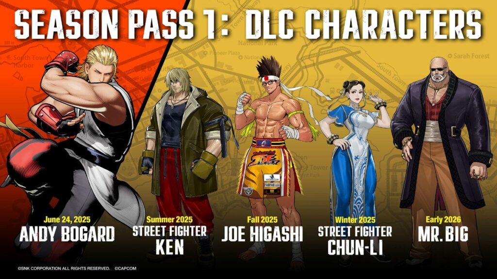 Andy Bogard chega com tudo em Fatal Fury: City of the Wolves — DLC já disponível!
