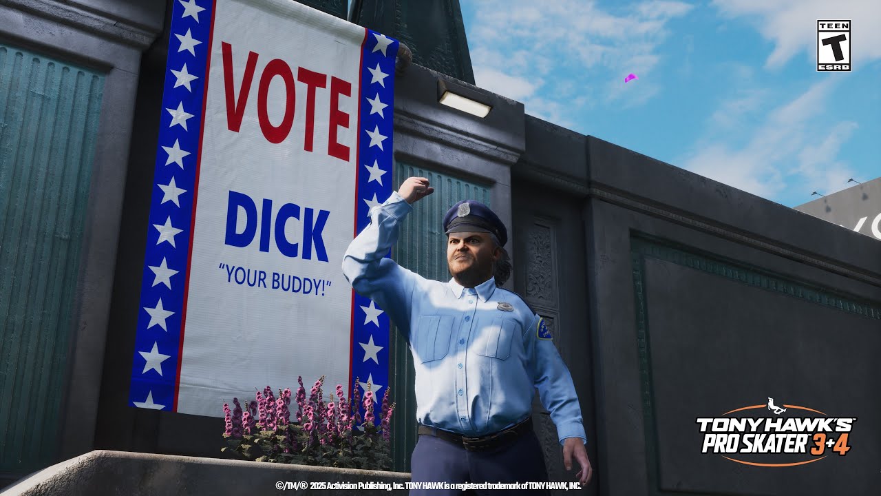 Jack Black está de volta como Officer Dick em Tony Hawk’s Pro Skater 3 + 4