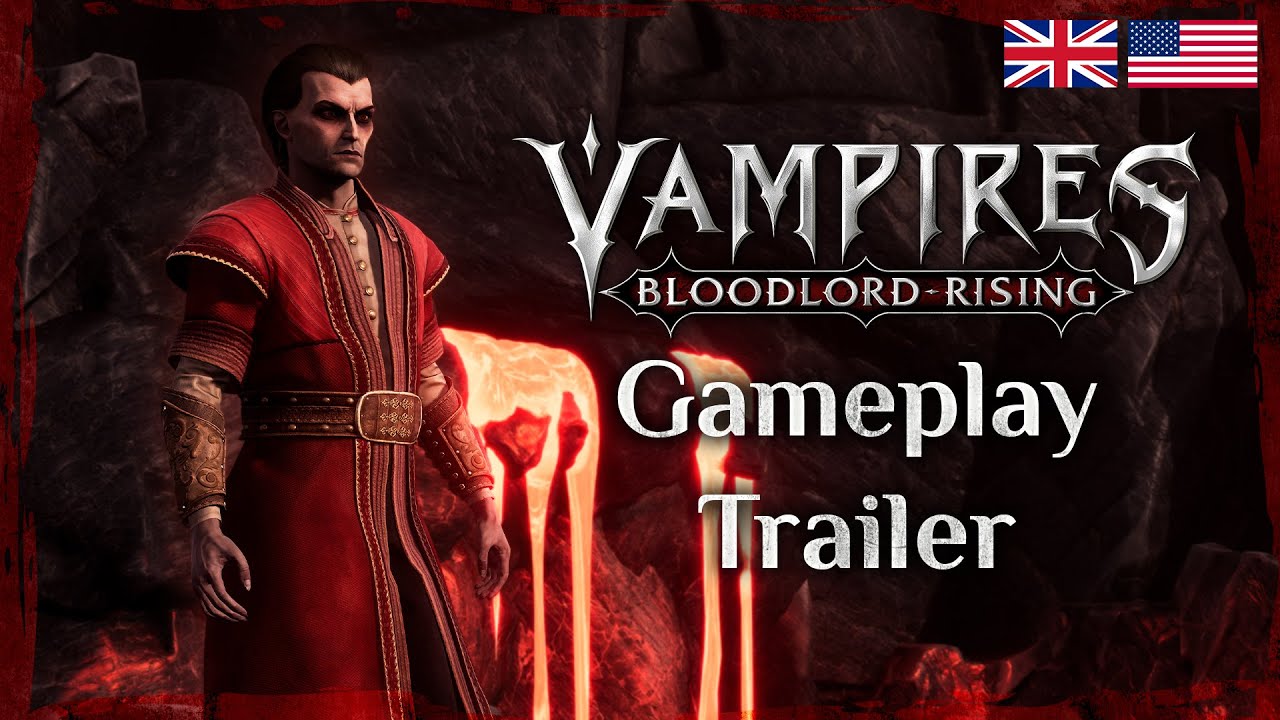 Vampires: Bloodlord Rising revela trailer sangrento com gameplay sombrio e poderes vampíricos