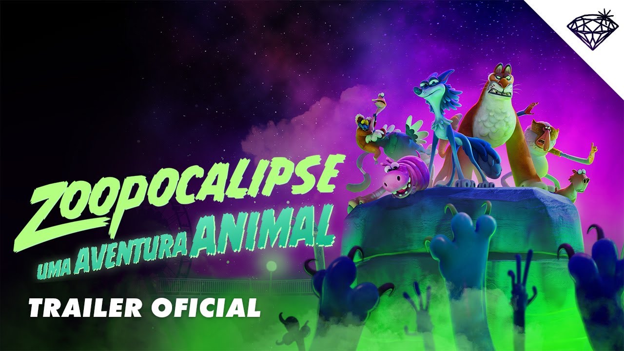 Zoopocalipse: Animação com Viih Tube e Ed Gama traz zumbis coloridos e muita confusão animal em trailer