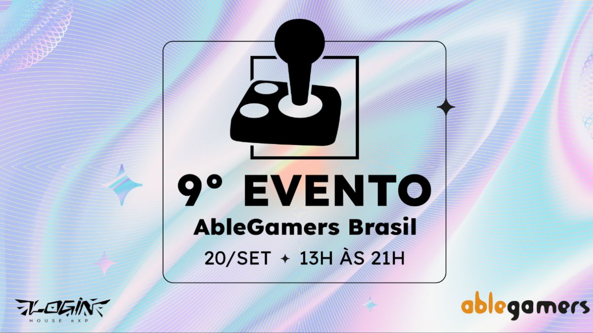 AbleGamersBR 2025: maior evento de acessibilidade gamer da América Latina acontece em setembro