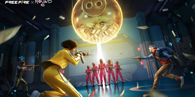 Round 6 invade Free Fire com desafios intensos e itens exclusivos — prepare-se para sobreviver!