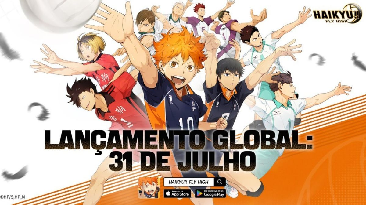 HAIKYU!! FLY HIGH ganha data oficial de lançamento e promete ação estratégica com vozes originais e recompensas épicas