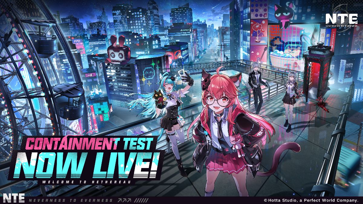 Neverness to Everness | Teste de Contenção já está disponível com exploração urbana, clima dinâmico e Twitch Drops