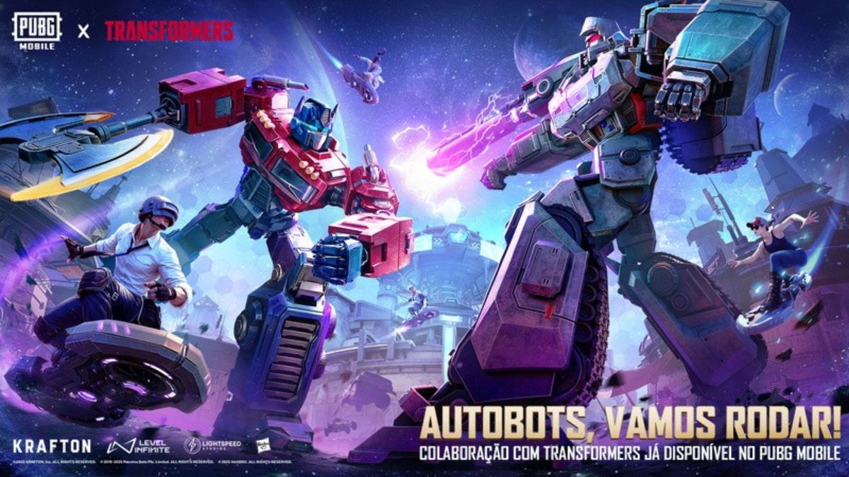 PUBG MOBILE x TRANSFORMERS: Atualização 3.9 traz robôs, zumbis e caos futurista até setembro