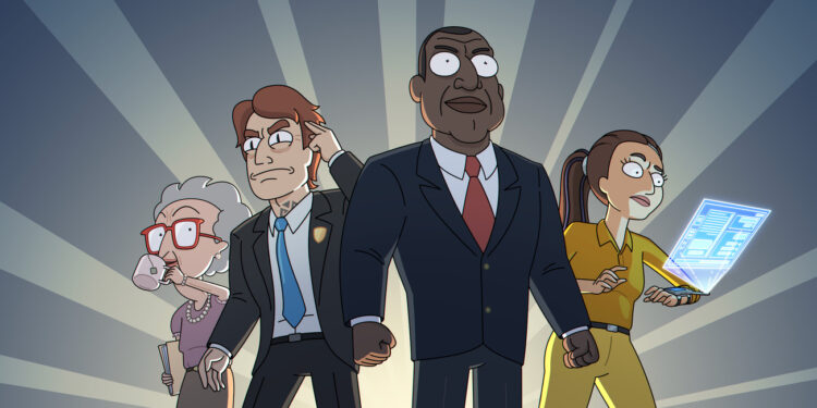 President Curtis | Spinoff de Rick & Morty mergulha no caos político interdimensional