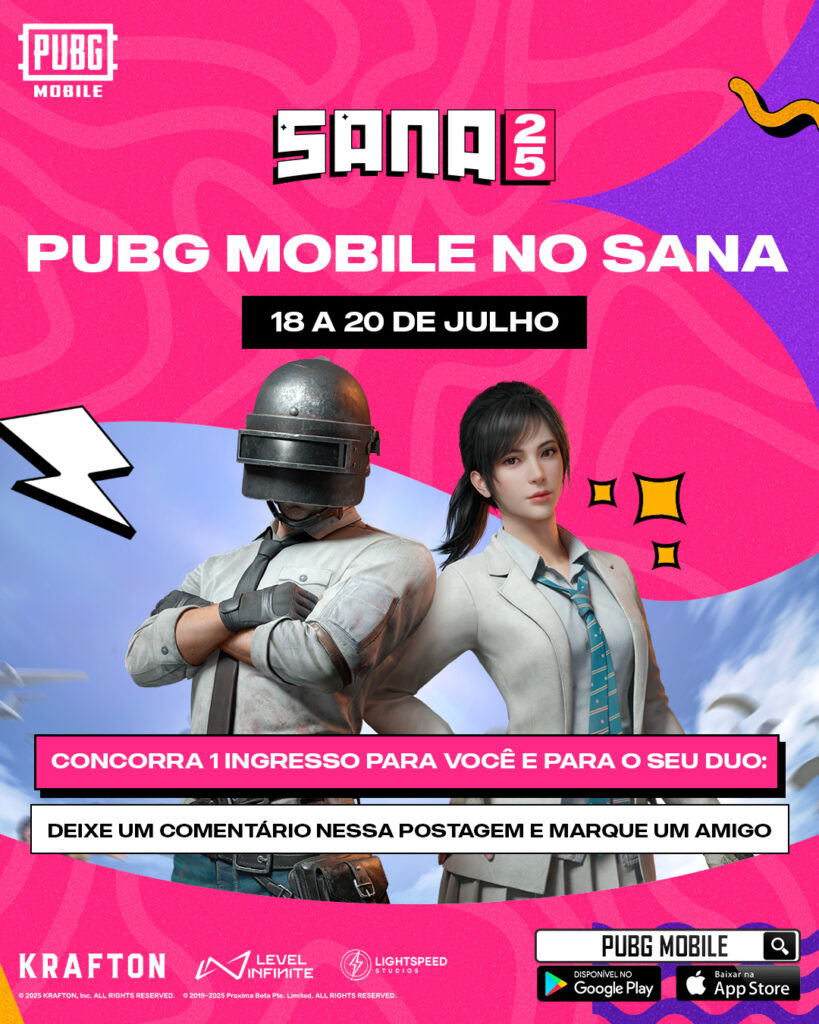 PUBG MOBILE retorna com força total ao Sana 2025 Parte 2 com seu maior estande já feito