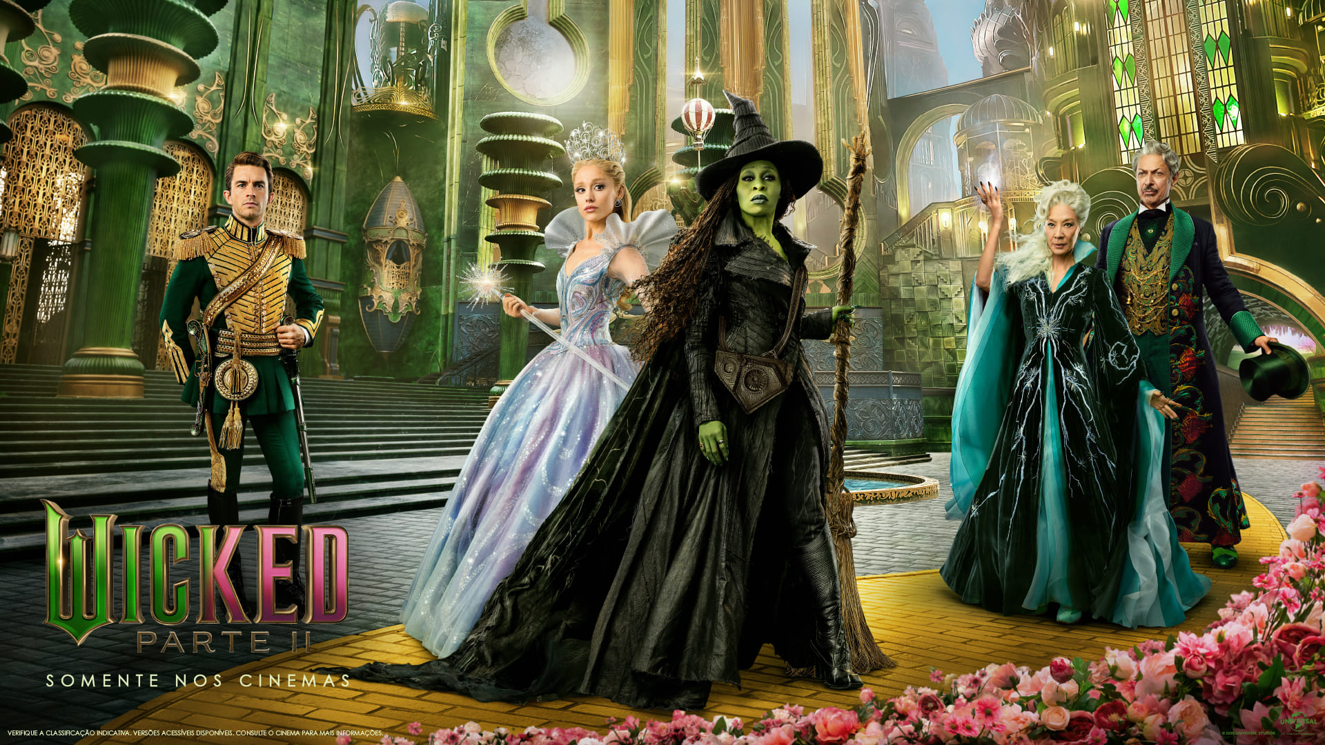 “Wicked: Parte II” Revela Nova Arte e Promete Emoção nas Telonas