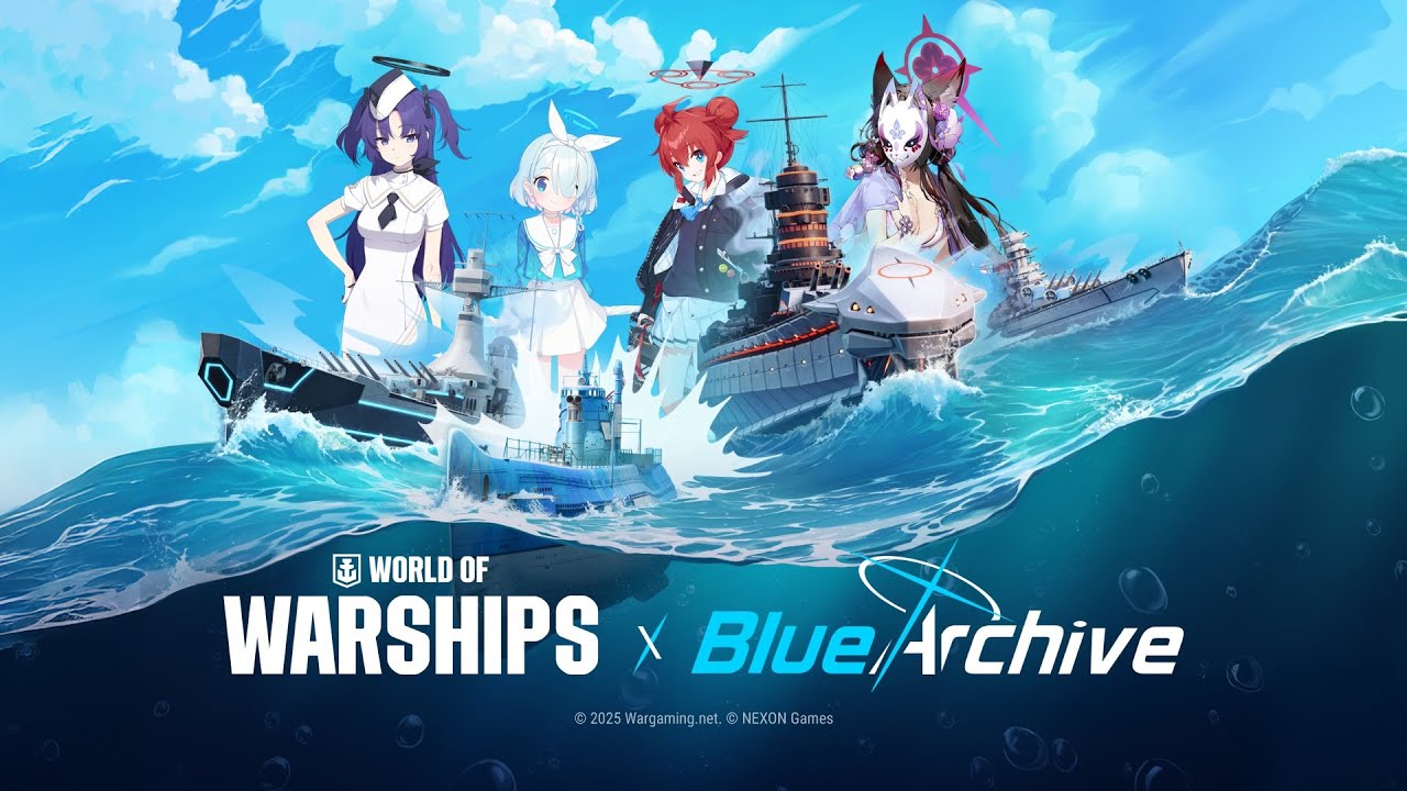 Novos contratorpedeiros dos EUA atracam em World of Warships junto com a 2ª onda de Blue Archive!