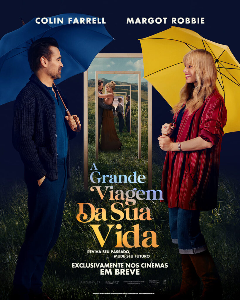 Sony Pictures revela cartaz de “A Grande Viagem da Sua Vida” com Margot Robbie e Colin Farrell