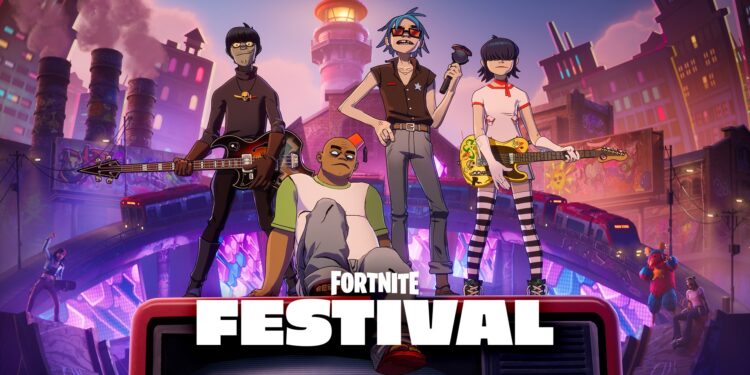 Gorillaz chegam com tudo na Temporada 10 do Fortnite Festival e viram Ícones do jogo