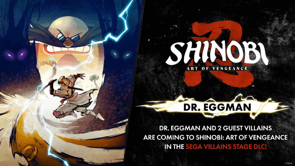 SHINOBI: Art of Vengeance ganha DLC com vilões da SEGA, trilha de YDB e desafio de speedrun!