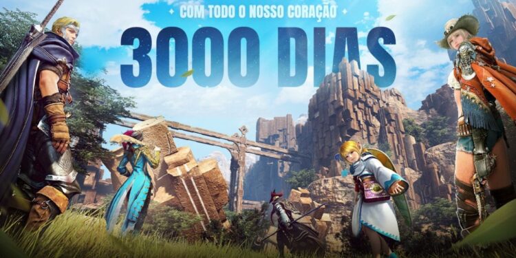 Black Desert Online celebra 3 mil dias na América do Sul com eventos especiais e live comemorativa