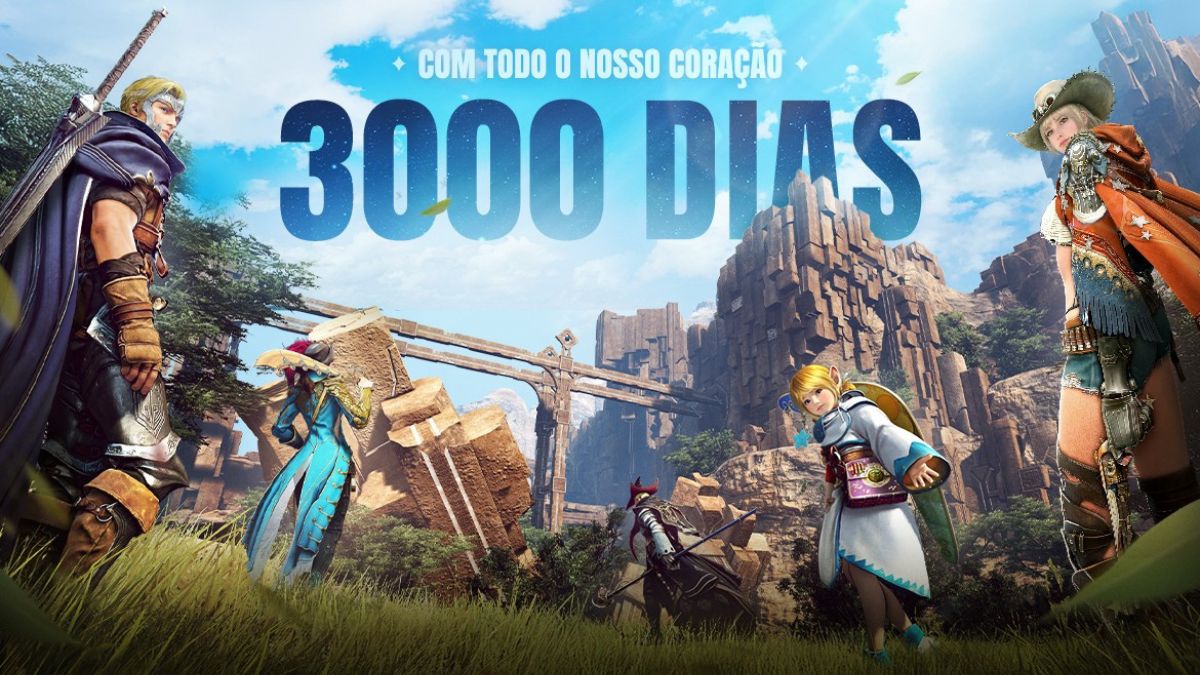 Black Desert Online celebra 3 mil dias na América do Sul com eventos especiais e live comemorativa