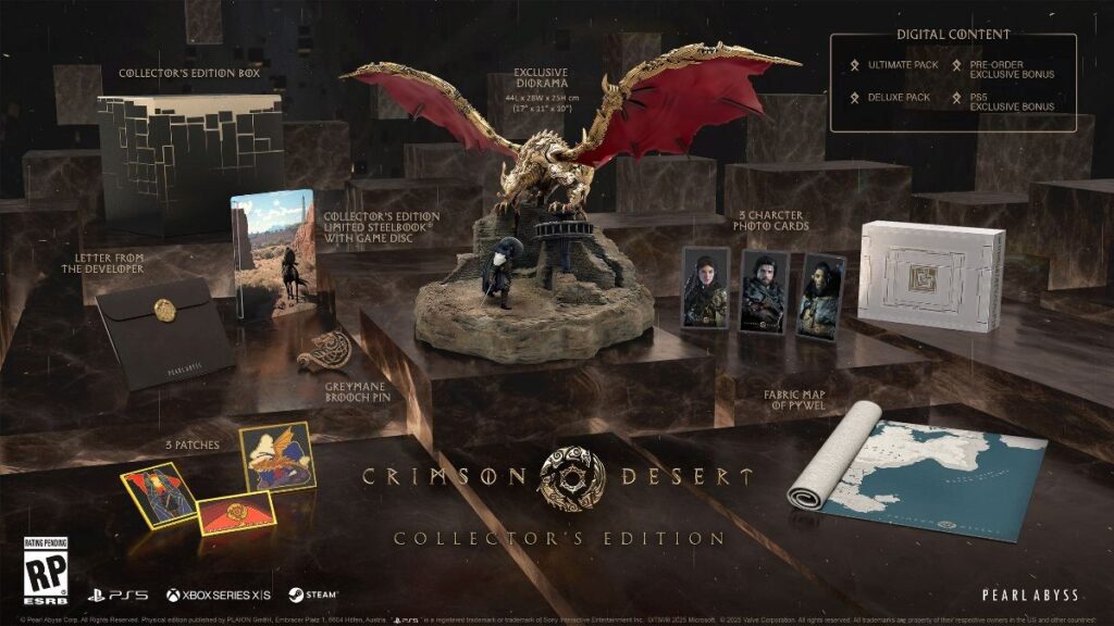 Crimson Desert será lançado em 19 de março de 2026 com edições físicas e diorama exclusivo