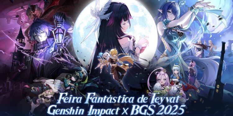 Genshin Impact transforma a BGS 2025 com a Feira Fantástica de Teyvat e invade o Metrô de SP!
