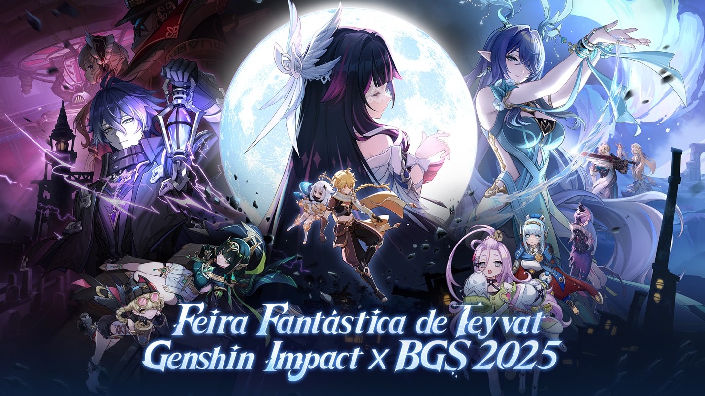 Genshin Impact transforma a BGS 2025 com a Feira Fantástica de Teyvat e invade o Metrô de SP!