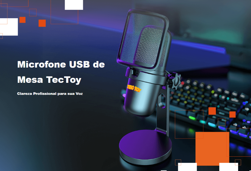 Tec Toy entra no jogo do áudio gamer com microfone de mesa e headset 7.1 surround