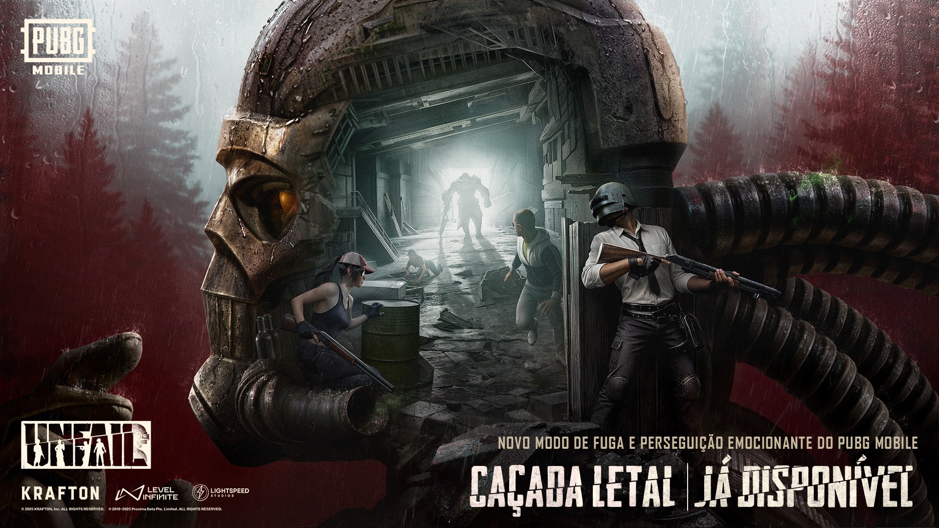 PUBG MOBILE lança “Caçada Letal”, seu primeiro modo assimétrico com Predador vs Sobreviventes