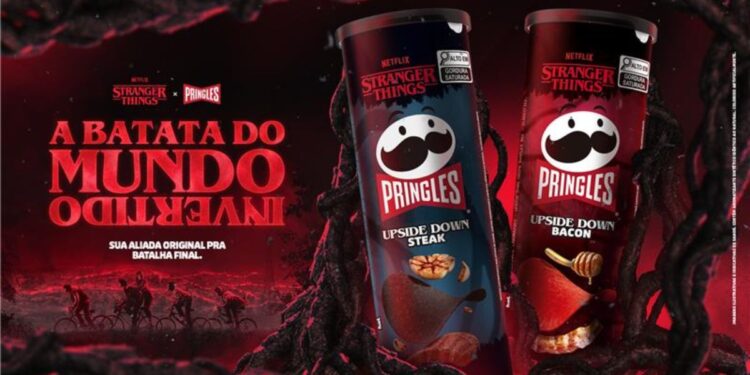Pringles entra no Mundo Invertido com sabores inéditos inspirados em Stranger Things!