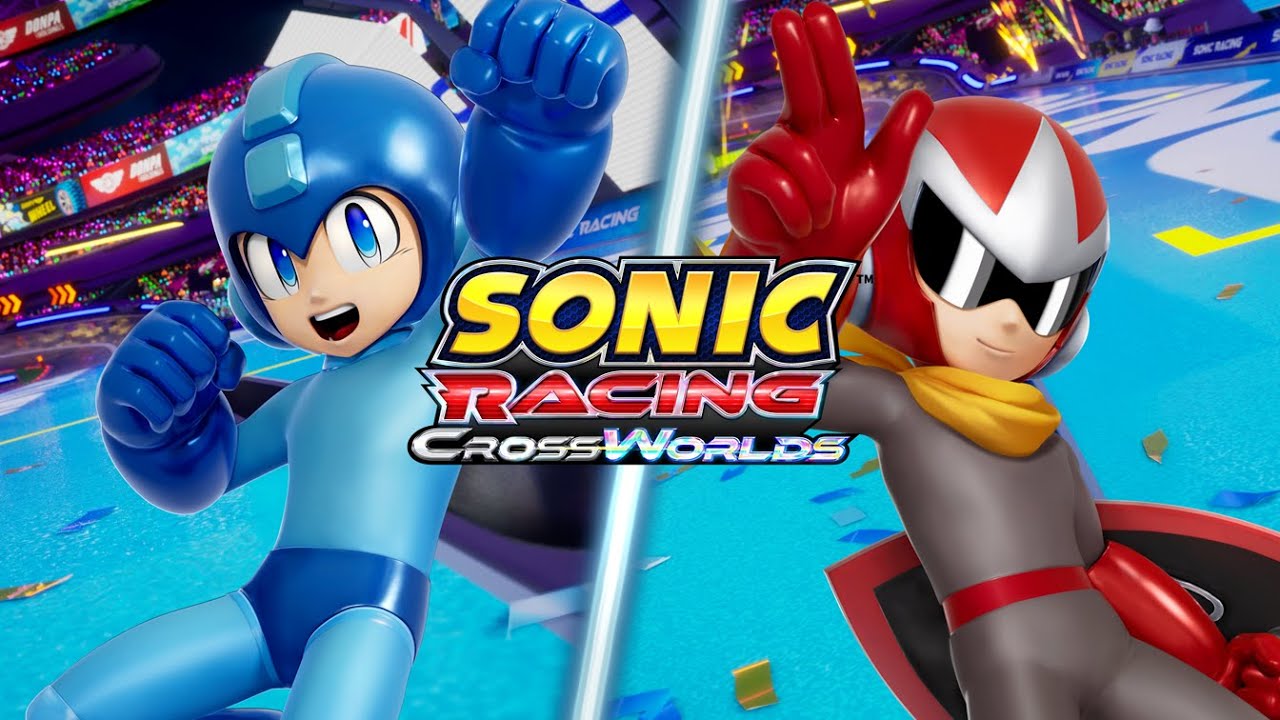 Mega Man acelera em Sonic Racing: CrossWorlds com Proto Man e pista temática!