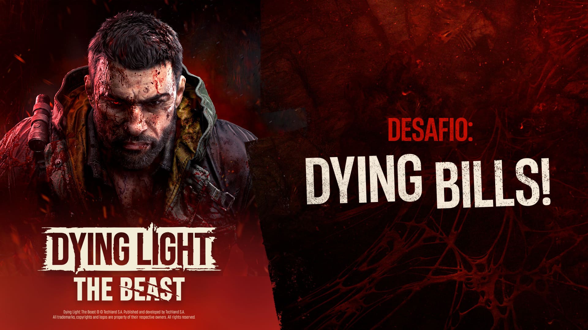Dying Light: The Beast lança campanha Dying Bills no Brasil e premia fãs com gift cards!